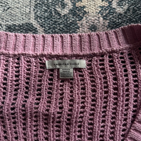 American Eagle pink cardigan Size S #cardigan #pastel - Picture 2 of 3